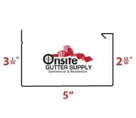 5 inch european box gutter profile